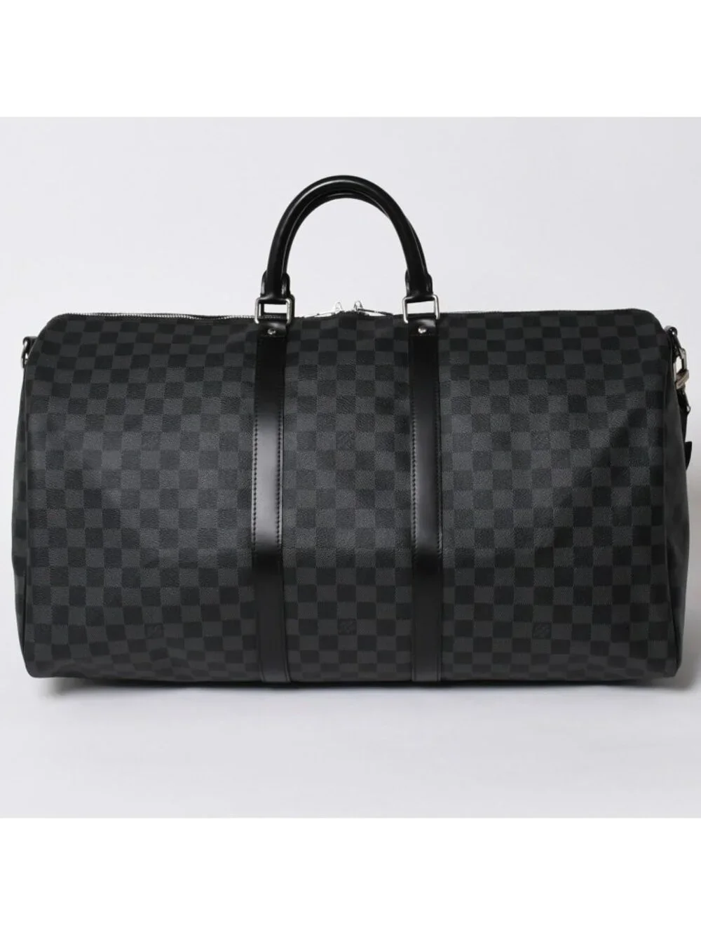 Louis Vuitton Keepall Bandouliere 55 Boston Bag Damier Graphite Black